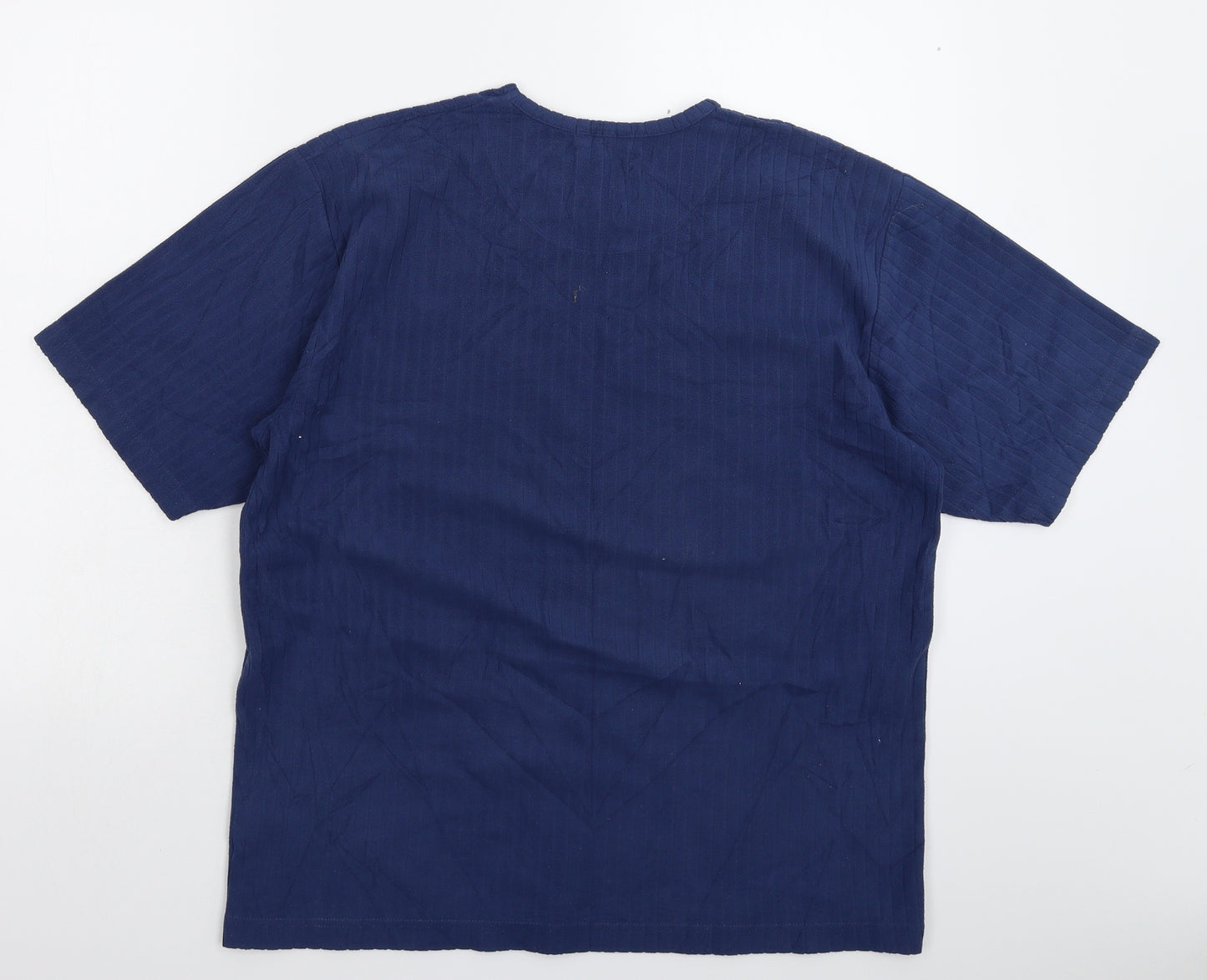 George Mens Blue  Fleece  T-Shirt Size M