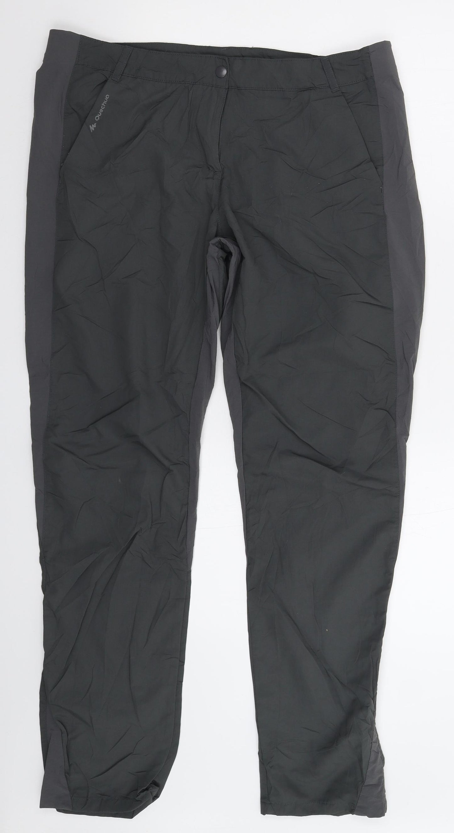 DECATHLON Womens Grey   Rain Trousers Trousers Size 34 in L3 in