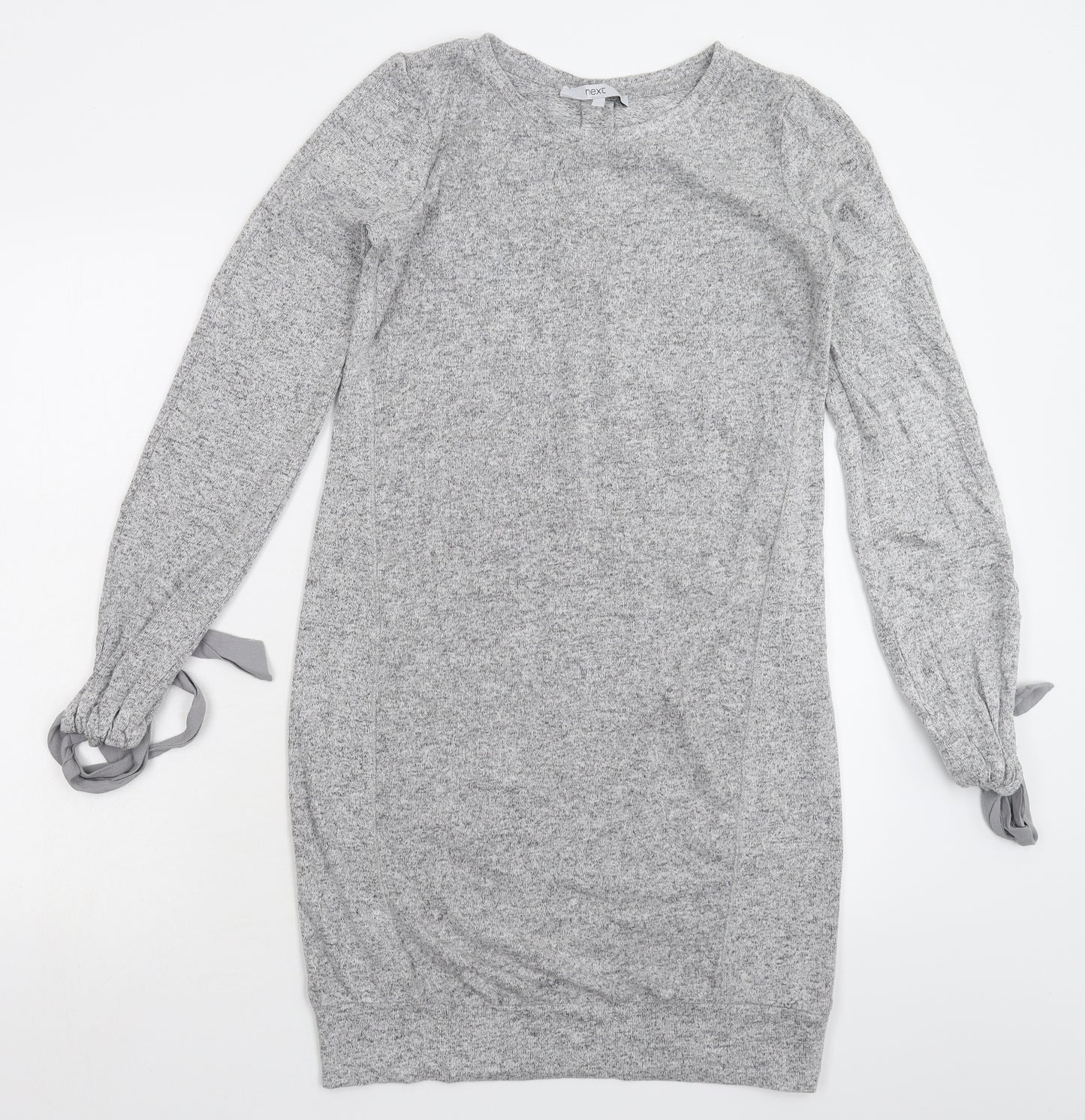 NEXT Womens Grey  Knit Jumper Dress  Size 8