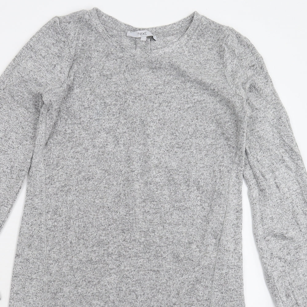 NEXT Womens Grey  Knit Jumper Dress  Size 8