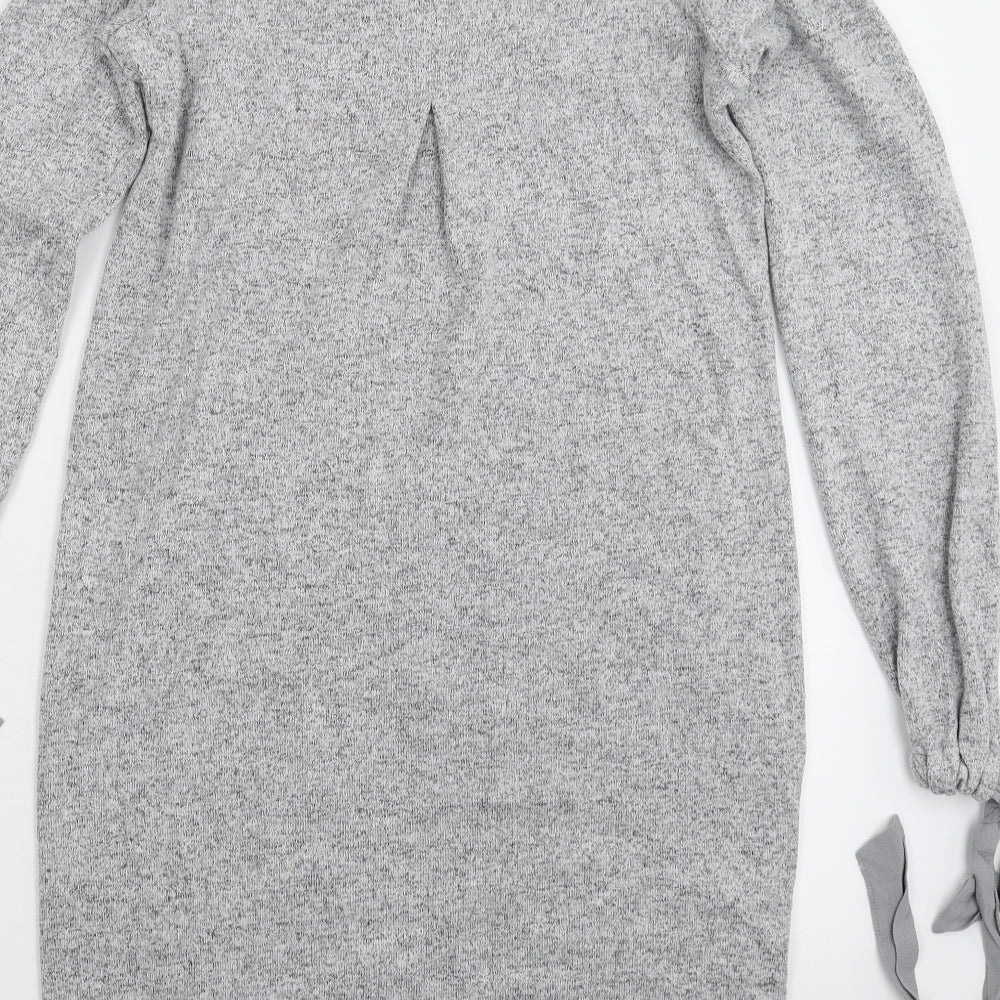NEXT Womens Grey  Knit Jumper Dress  Size 8