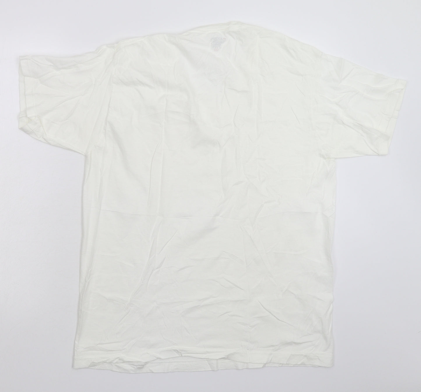Jockey Mens White    T-Shirt Size L