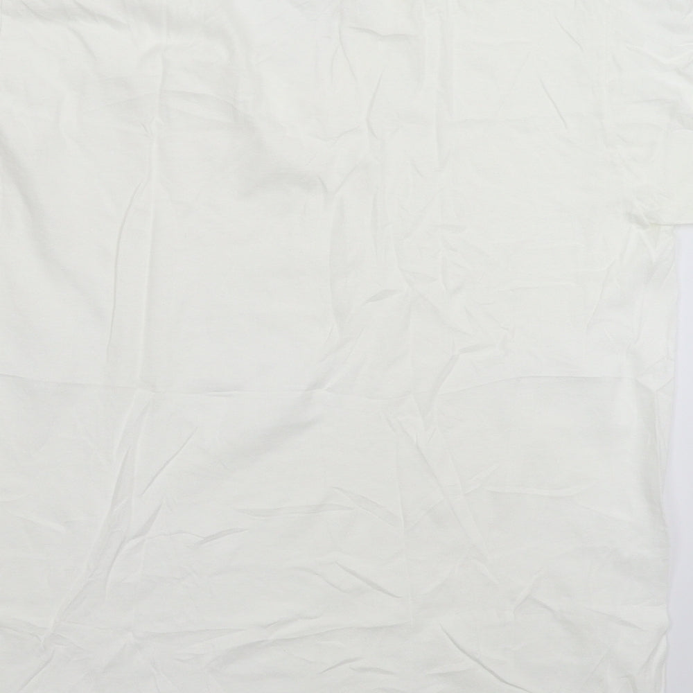 Jockey Mens White    T-Shirt Size L