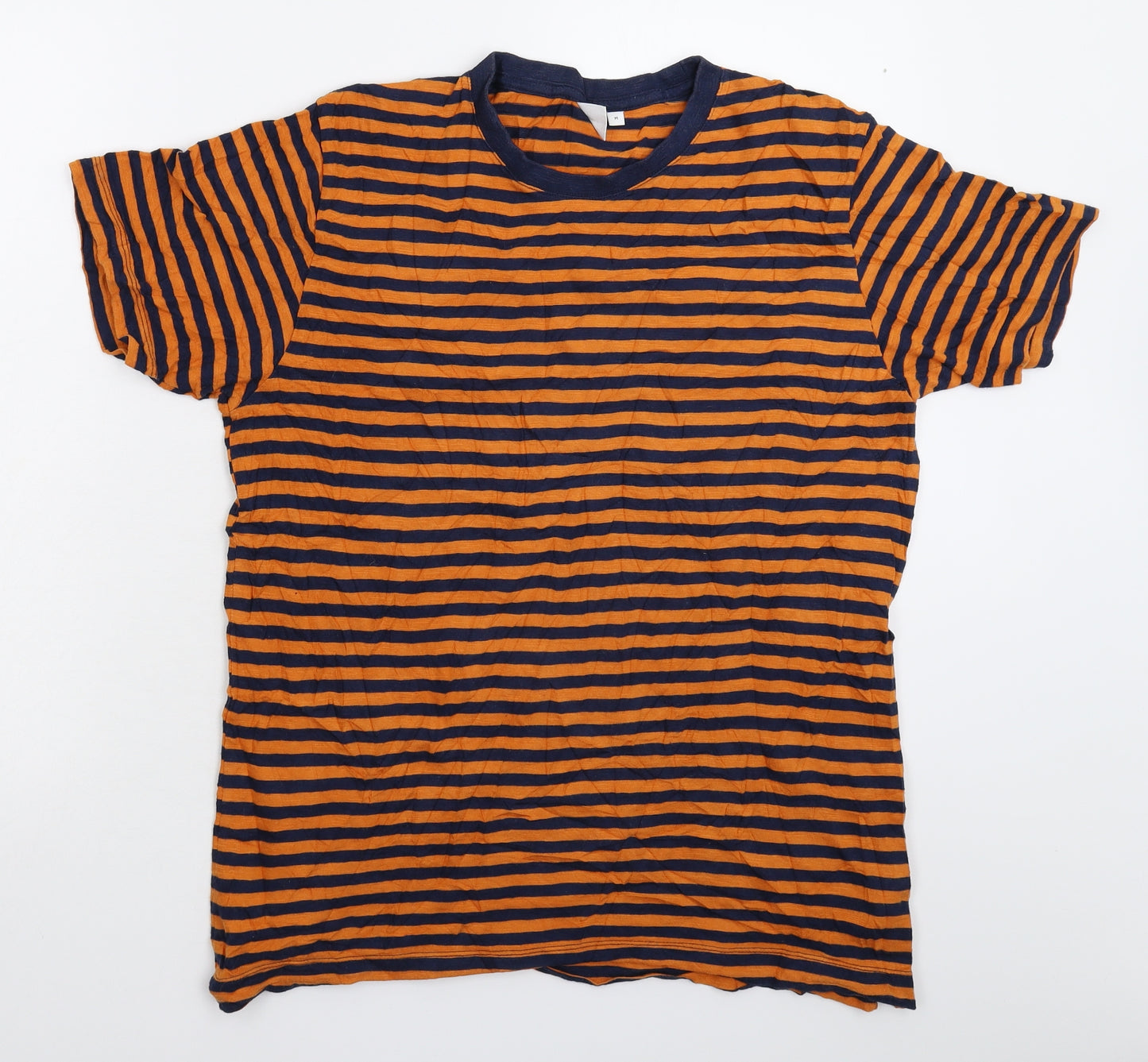 John Lewis Mens Multicoloured Striped   T-Shirt Size M