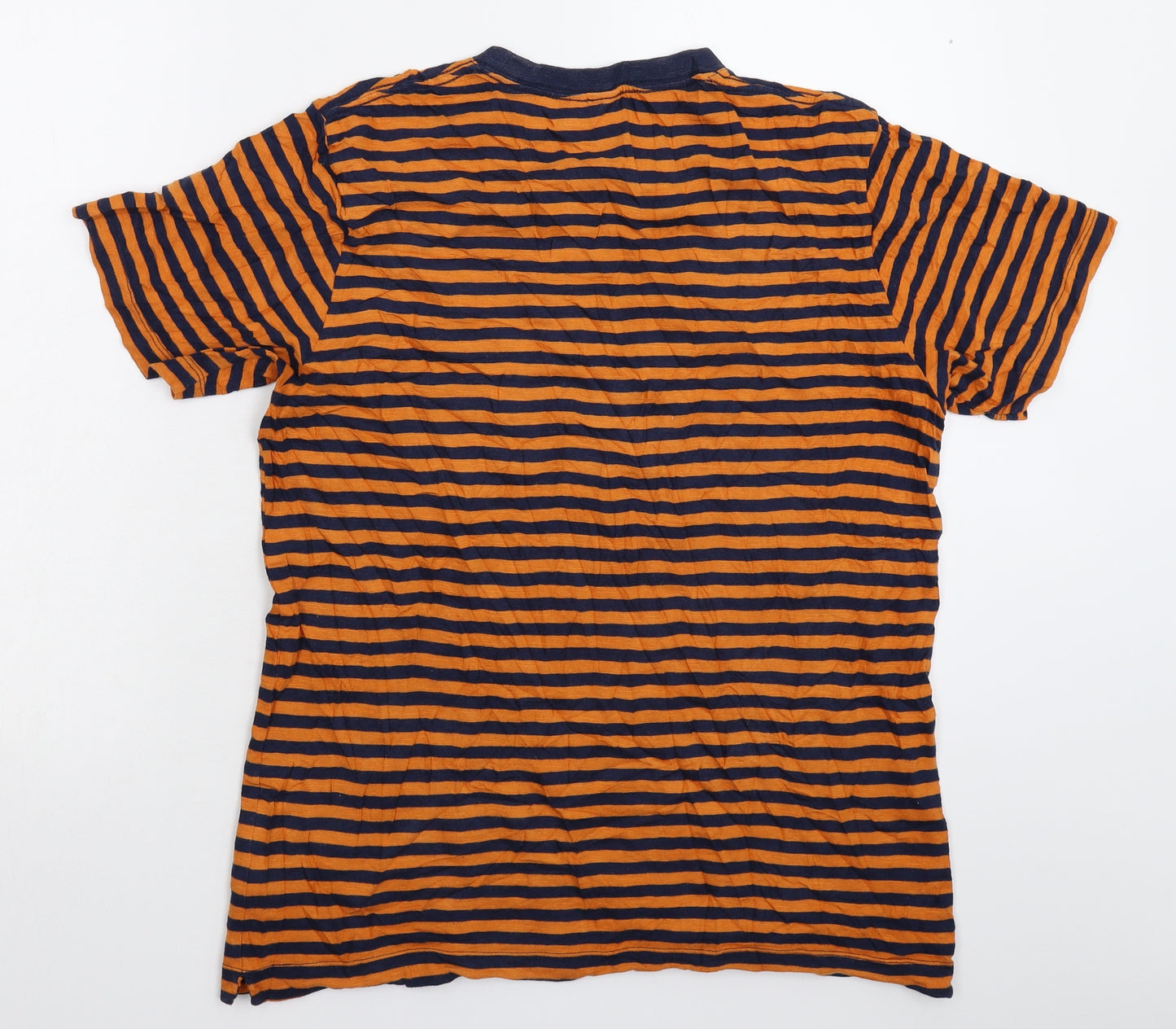 John Lewis Mens Multicoloured Striped   T-Shirt Size M