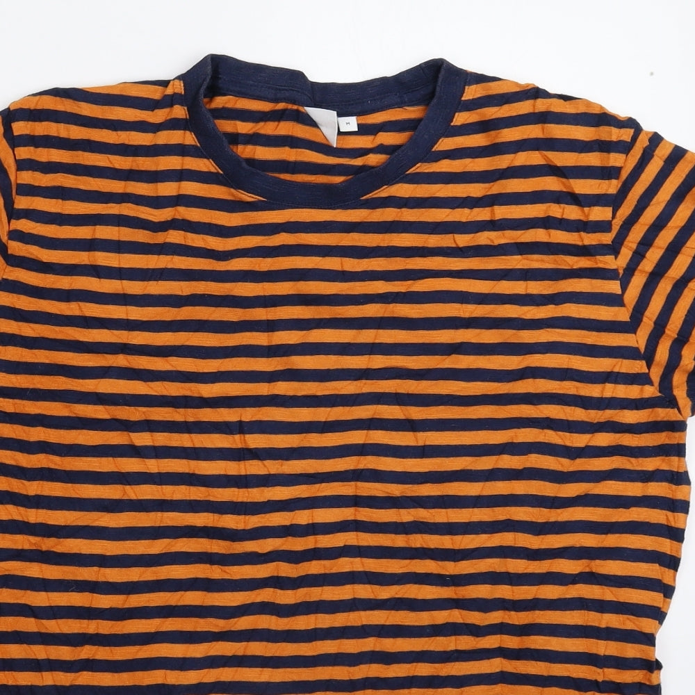 John Lewis Mens Multicoloured Striped   T-Shirt Size M