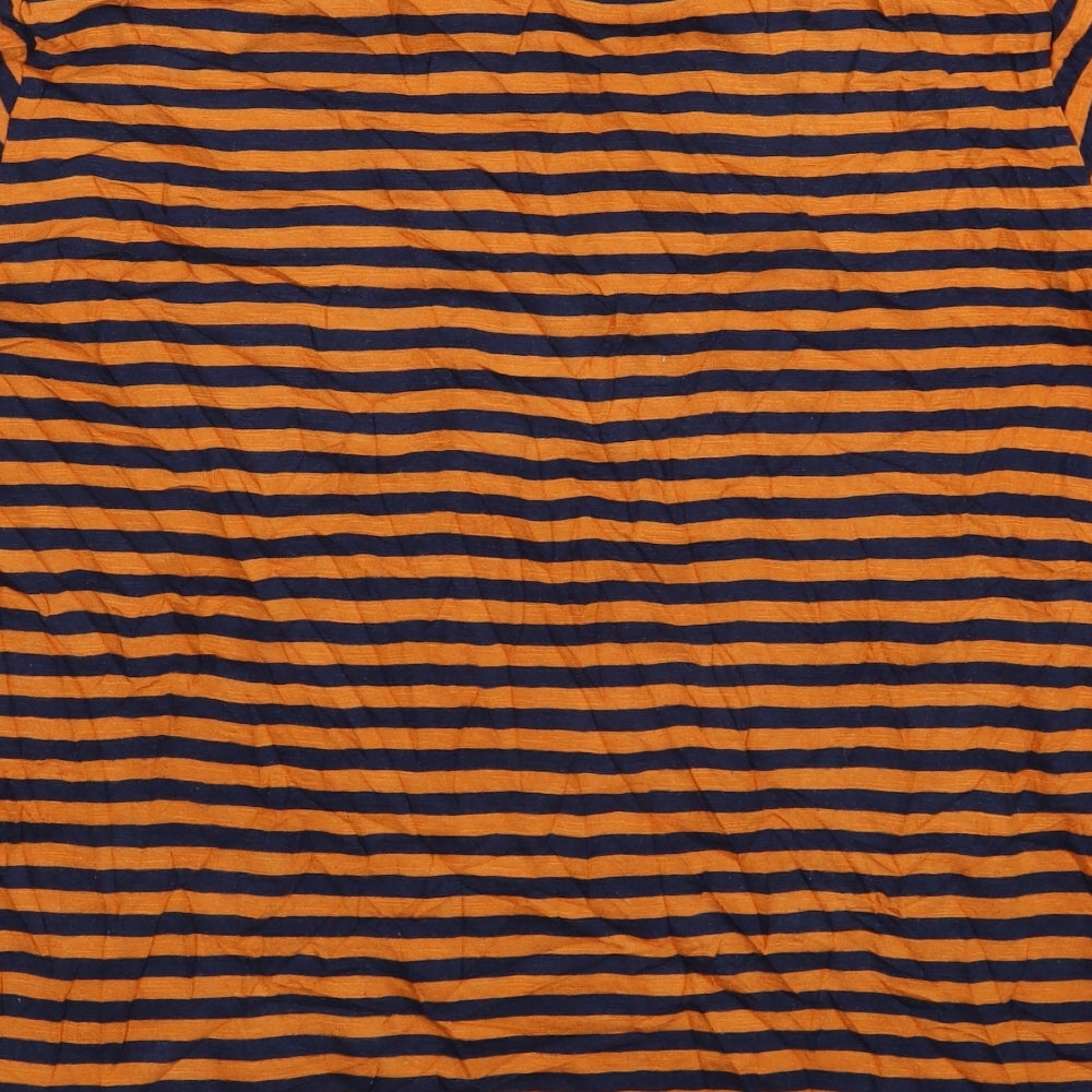 John Lewis Mens Multicoloured Striped   T-Shirt Size M