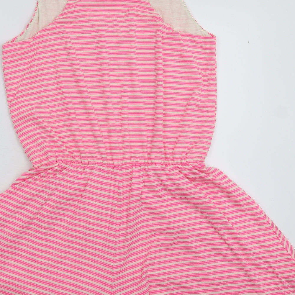 Gap Womens Pink Striped  Jumpsuit One-Piece Size L L3 in