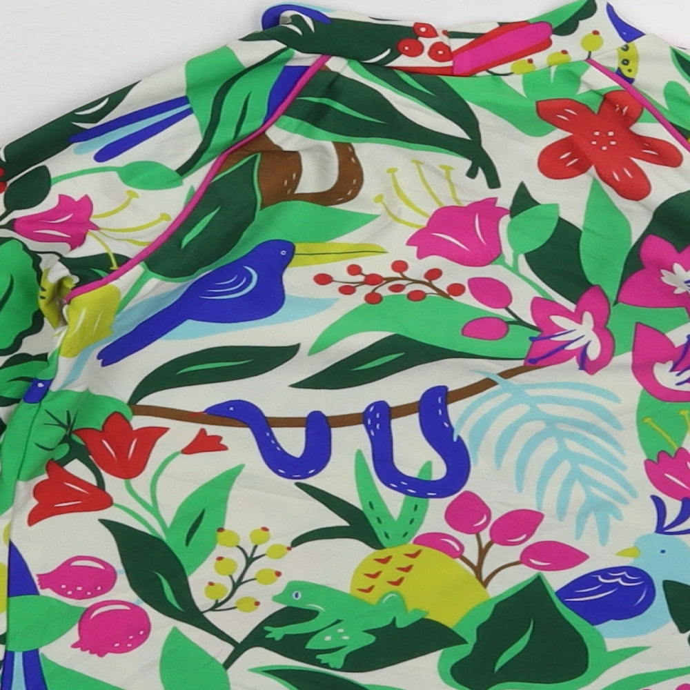 Mini Boden Girls Multicoloured Floral  Basic T-Shirt Size 4-5 Years