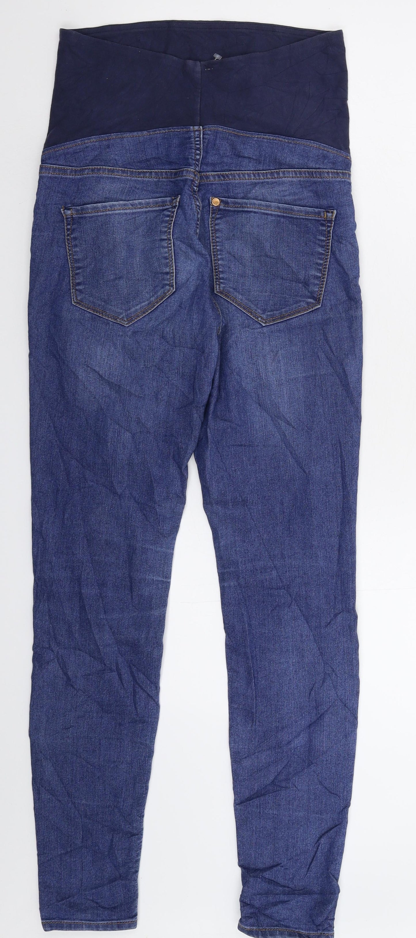 H&M Womens Blue  Denim Skinny Jeans Size 10 L30 in