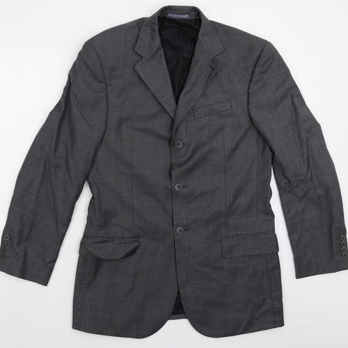 NEXT Mens Grey Check  Jacket Suit Jacket Size 38
