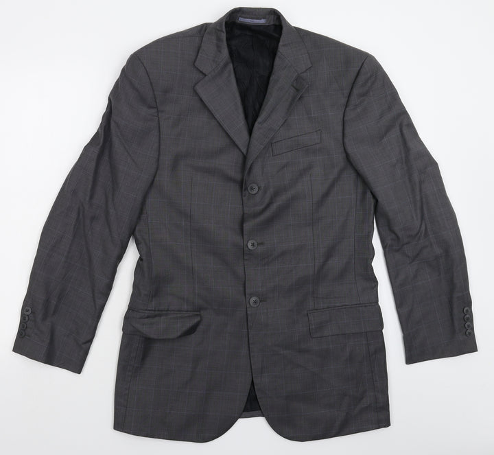 NEXT Mens Grey Check Jacket Suit Jacket Size 38