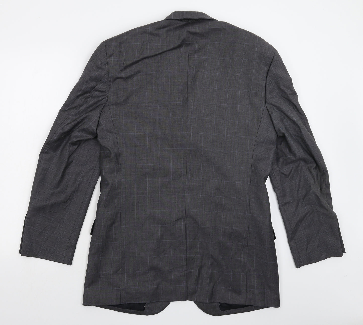 NEXT Mens Grey Check  Jacket Suit Jacket Size 38