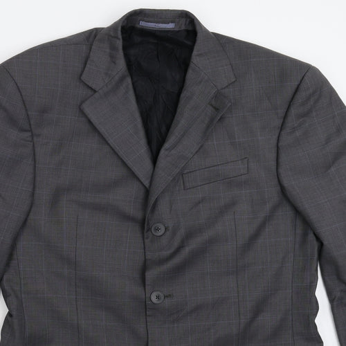 NEXT Mens Grey Check  Jacket Suit Jacket Size 38