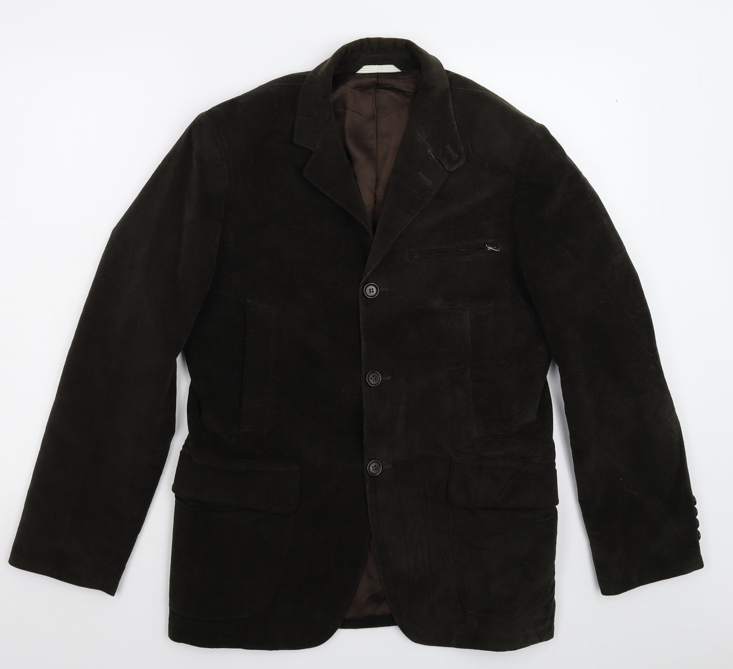 Vila Romana Mens Grey  Corduroy Jacket Blazer Size 36