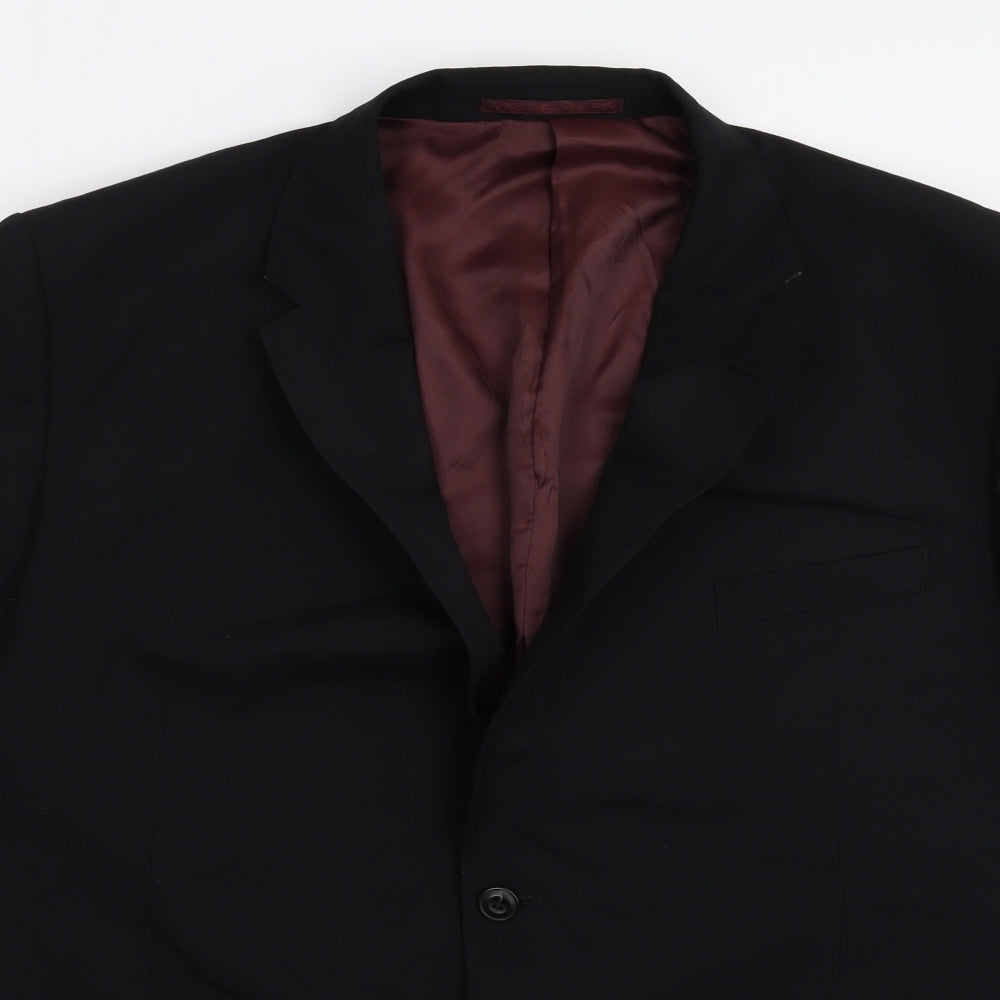 Marks and Spencer Mens Black   Jacket Suit Jacket Size 48