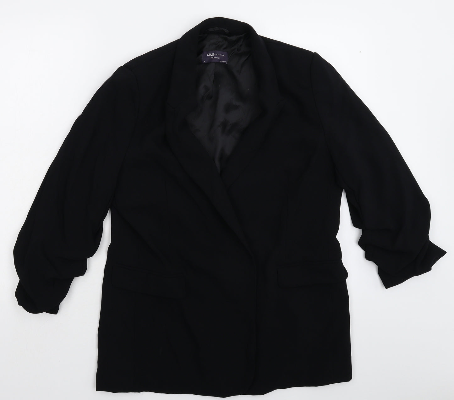 Marks and Spencer Womens Black   Jacket Suit Jacket Size 14