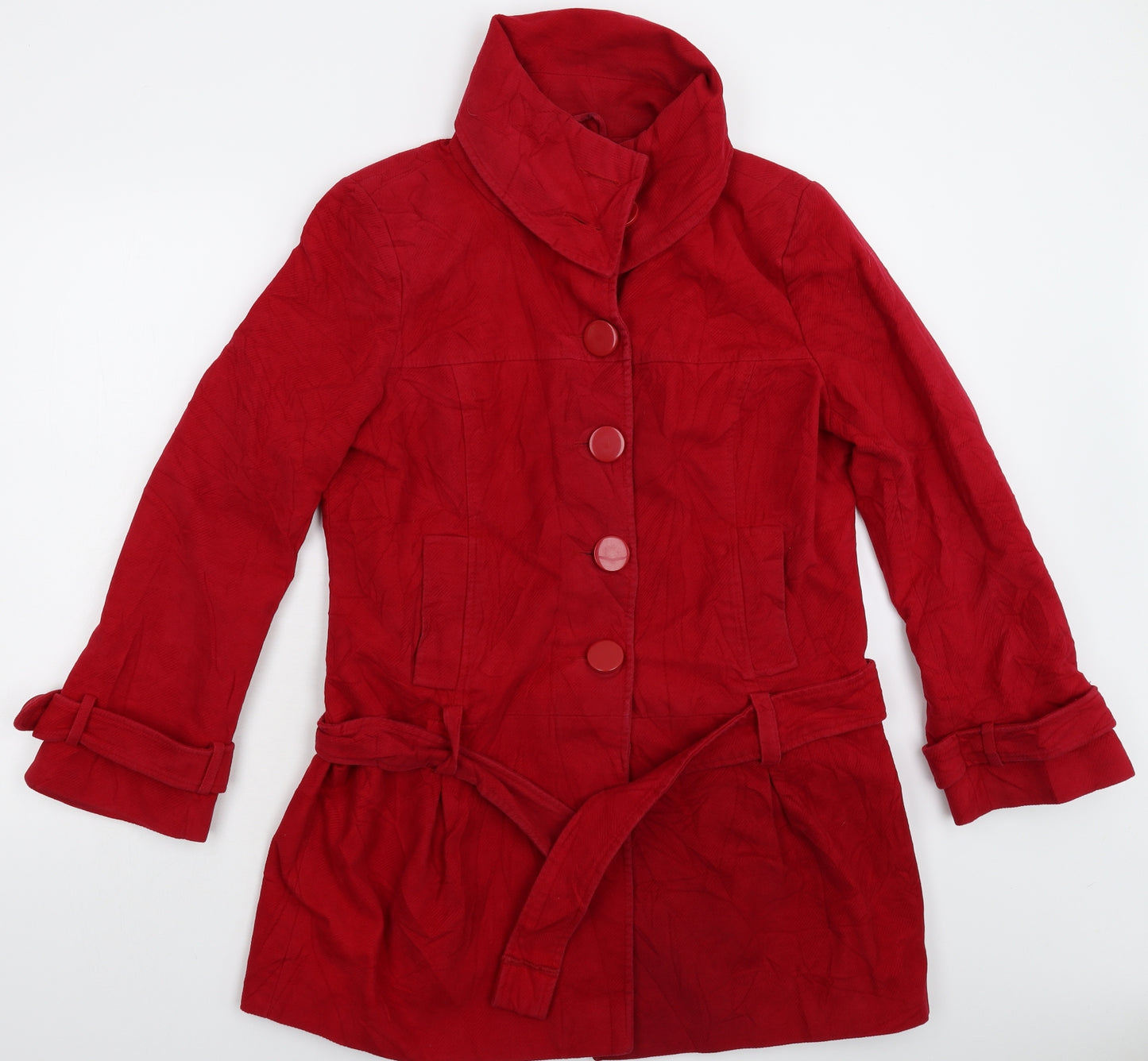 Red Herring Womens Red   Pea Coat Coat Size 16