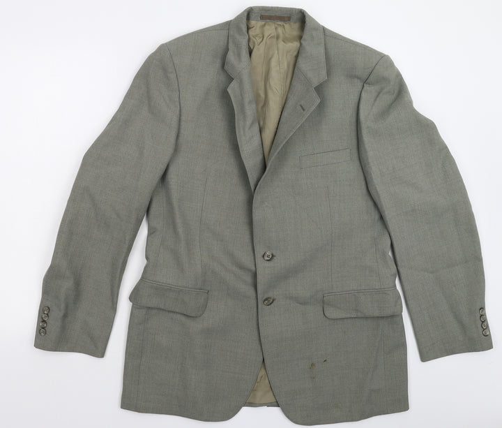 St Michael Mens Grey   Jacket Suit Jacket Size 40