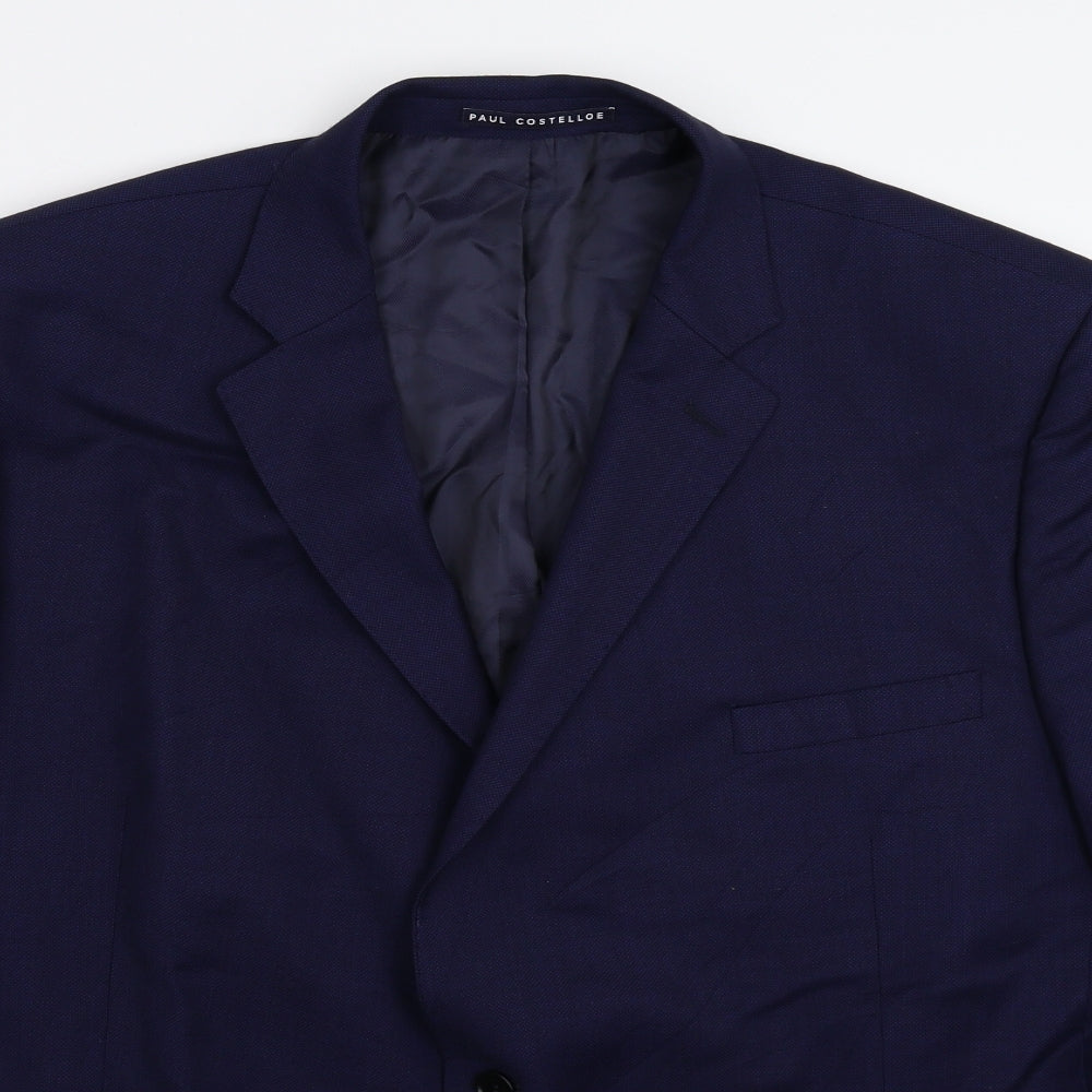 Paul Costelloe Mens Blue   Jacket Suit Jacket Size 50