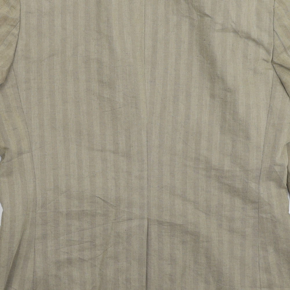Crew Clothing Mens Grey Striped  Jacket Suit Jacket Size 40