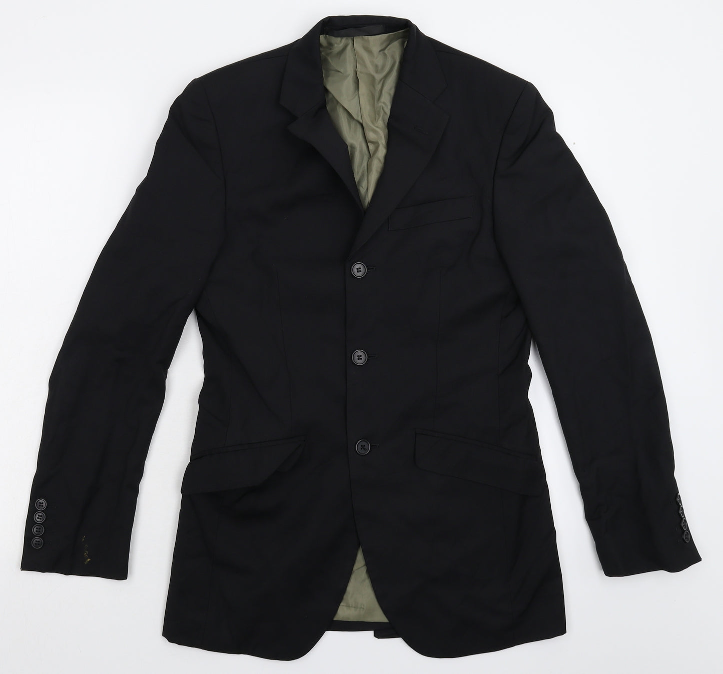 Marks and Spencer Mens Black   Jacket Suit Jacket Size 34