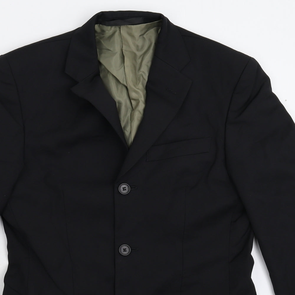 Marks and Spencer Mens Black   Jacket Suit Jacket Size 34