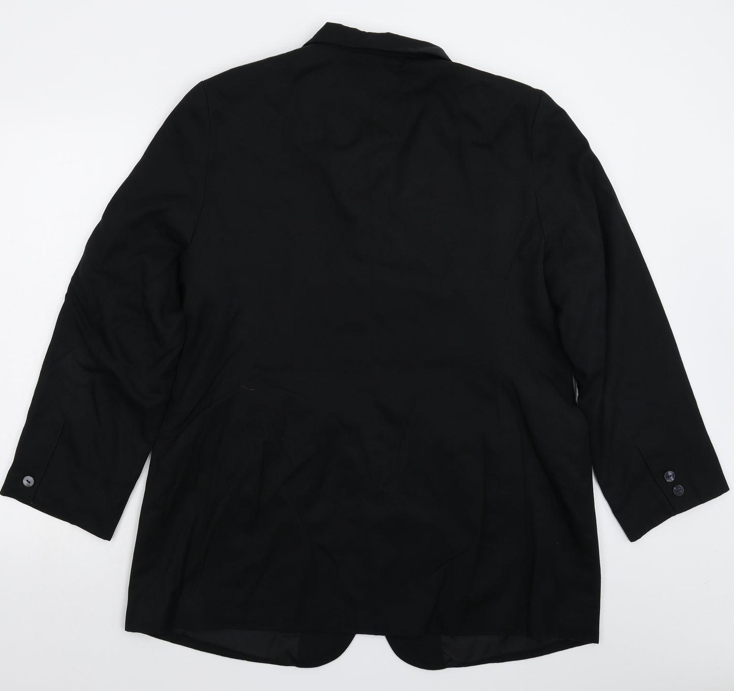 Preworn Womens Black   Jacket Blazer Size 16
