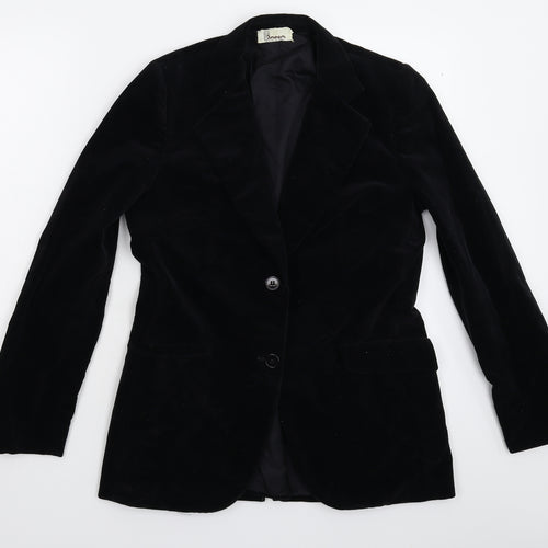 Cote d'Azur Womens Black   Jacket Suit Jacket Size M