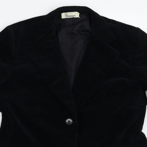 Cote d'Azur Womens Black   Jacket Suit Jacket Size M