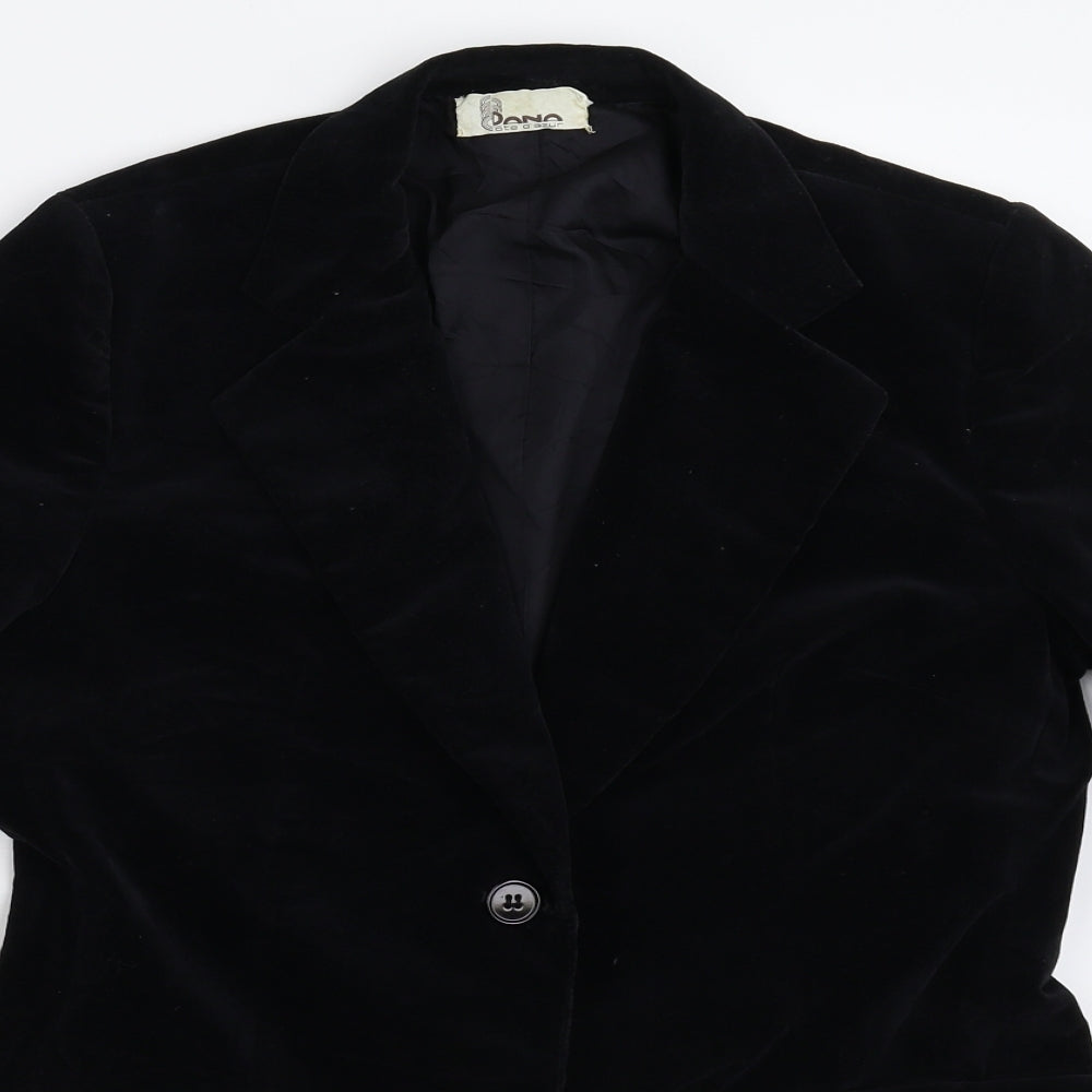 Cote d'Azur Womens Black   Jacket Suit Jacket Size M