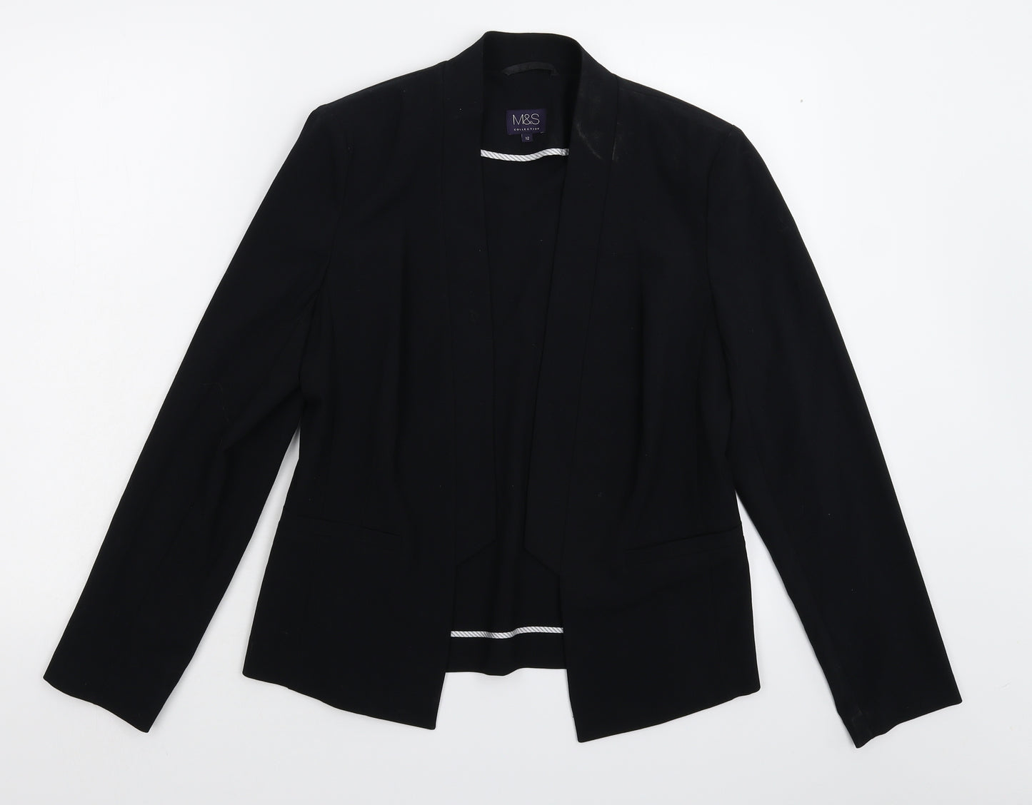Marks and Spencer Womens Black   Jacket Blazer Size 12