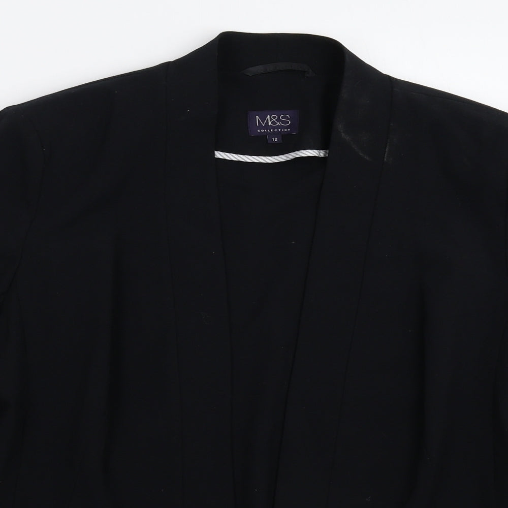 Marks and Spencer Womens Black   Jacket Blazer Size 12