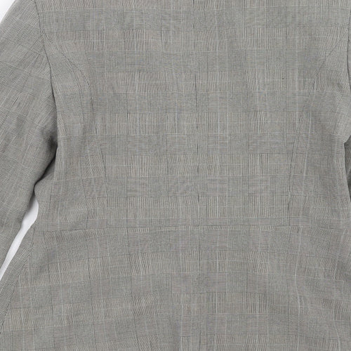 Dorothy Perkins Womens Grey Check  Jacket Suit Jacket Size 12