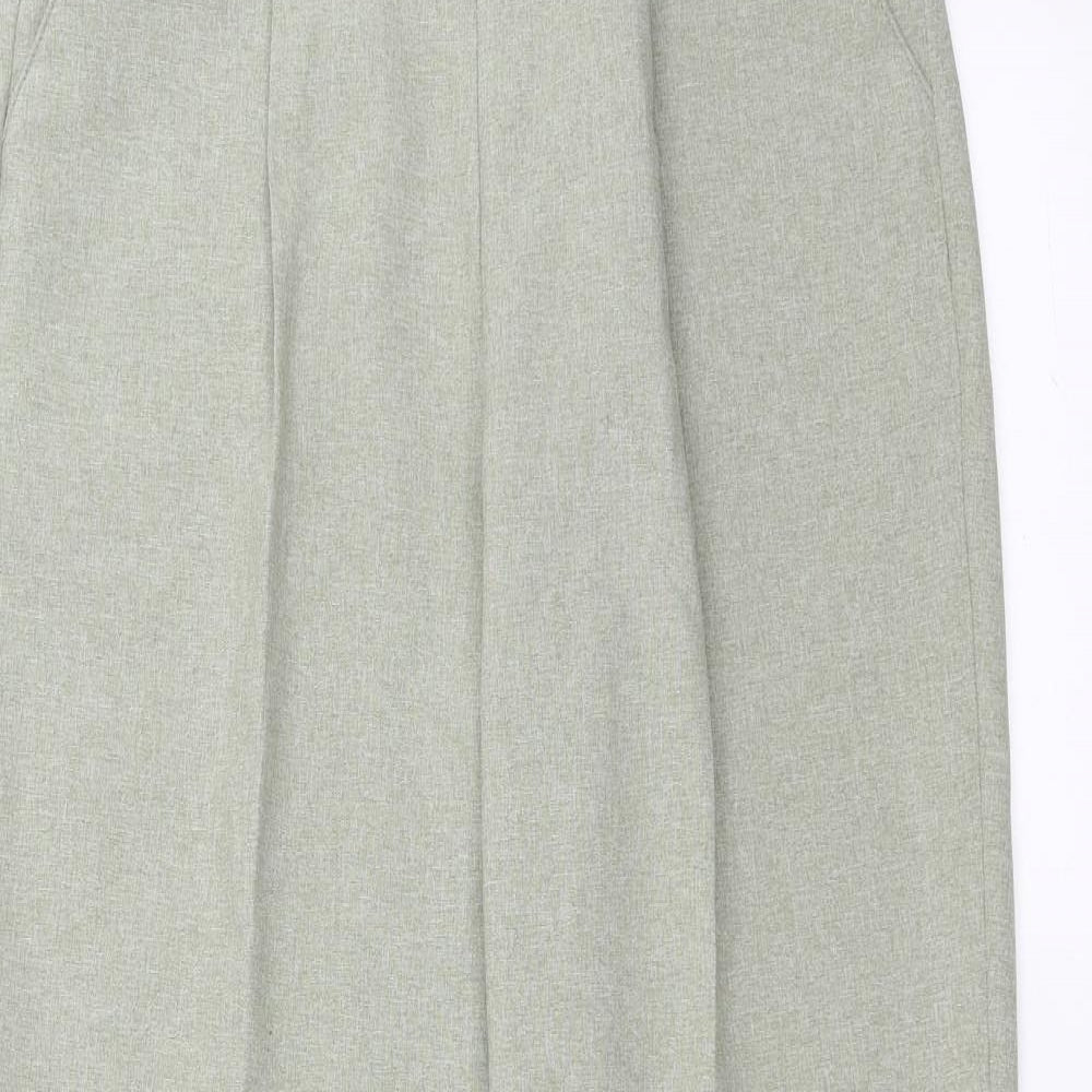 Classic Womens Green   Trousers  Size 12 L28 in