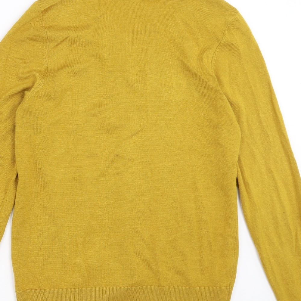F&F Womens Yellow   Cardigan Jumper Size 10
