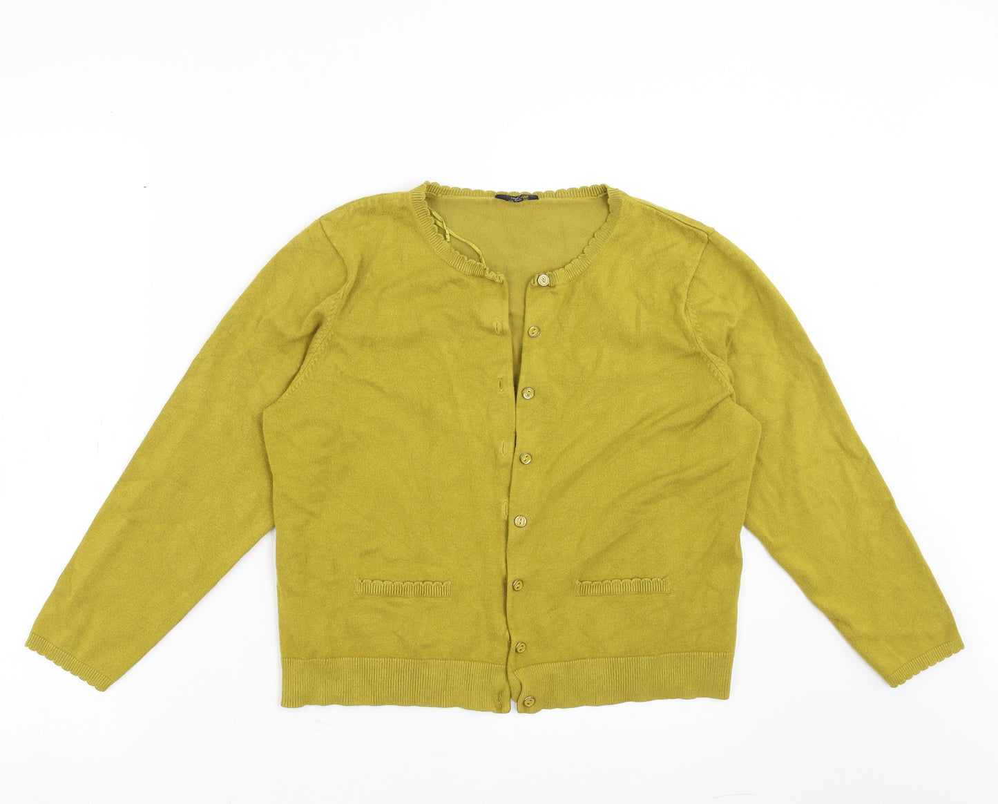 M&Co Womens Green   Cardigan Jumper Size 18