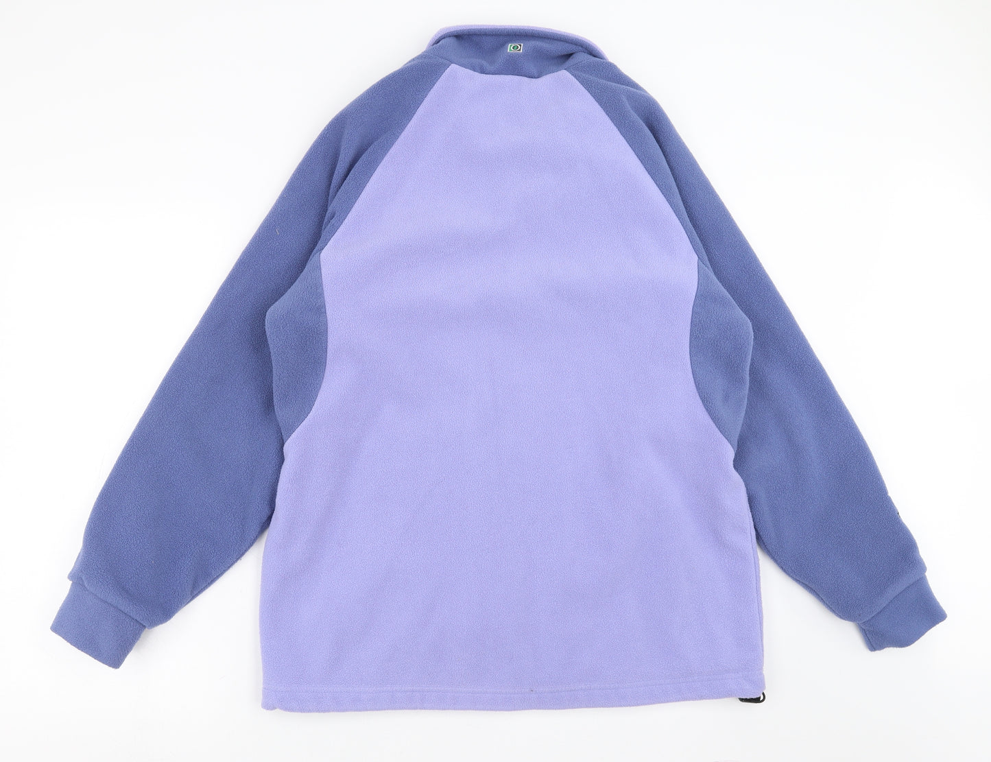 Outdoor Scene Womens Purple  Fleece Jacket  Size L