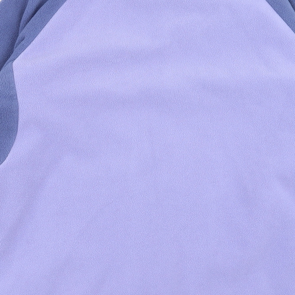 Outdoor Scene Womens Purple  Fleece Jacket  Size L