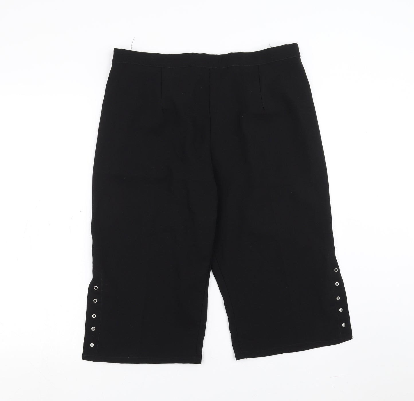 Preworn Womens Black   Cropped Trousers Size 2XL  - 17 in inside leg