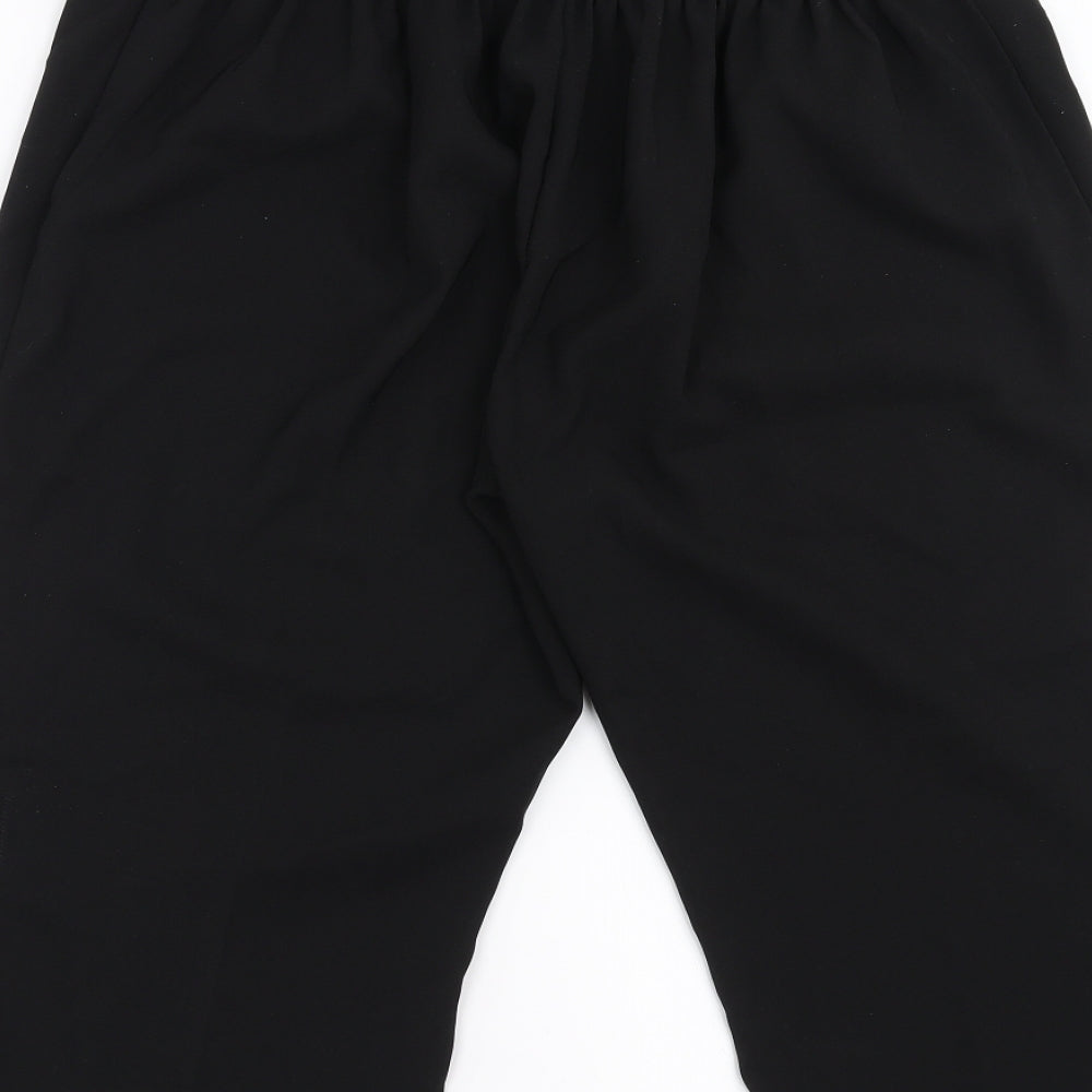 Preworn Womens Black   Cropped Trousers Size 2XL  - 17 in inside leg