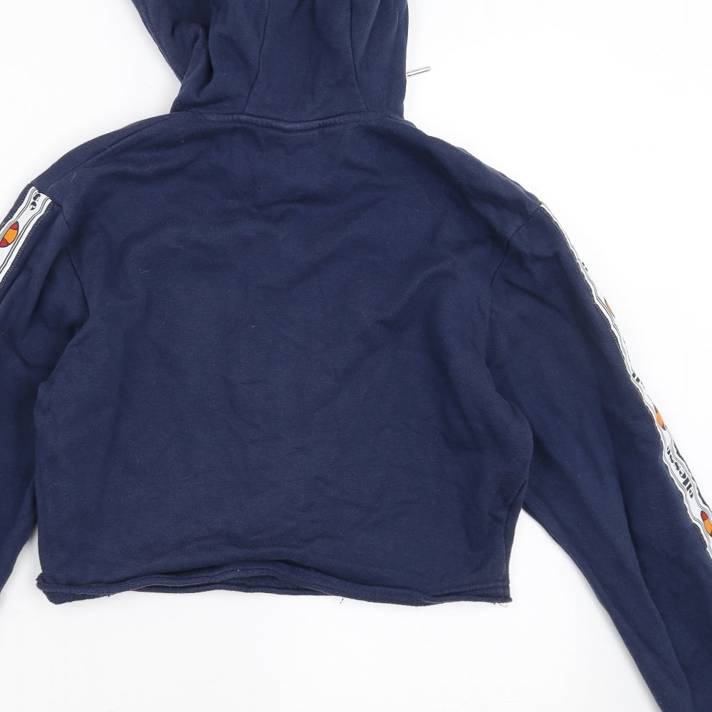 ellesse Womens Blue   Pullover Hoodie Size 8  - cropped