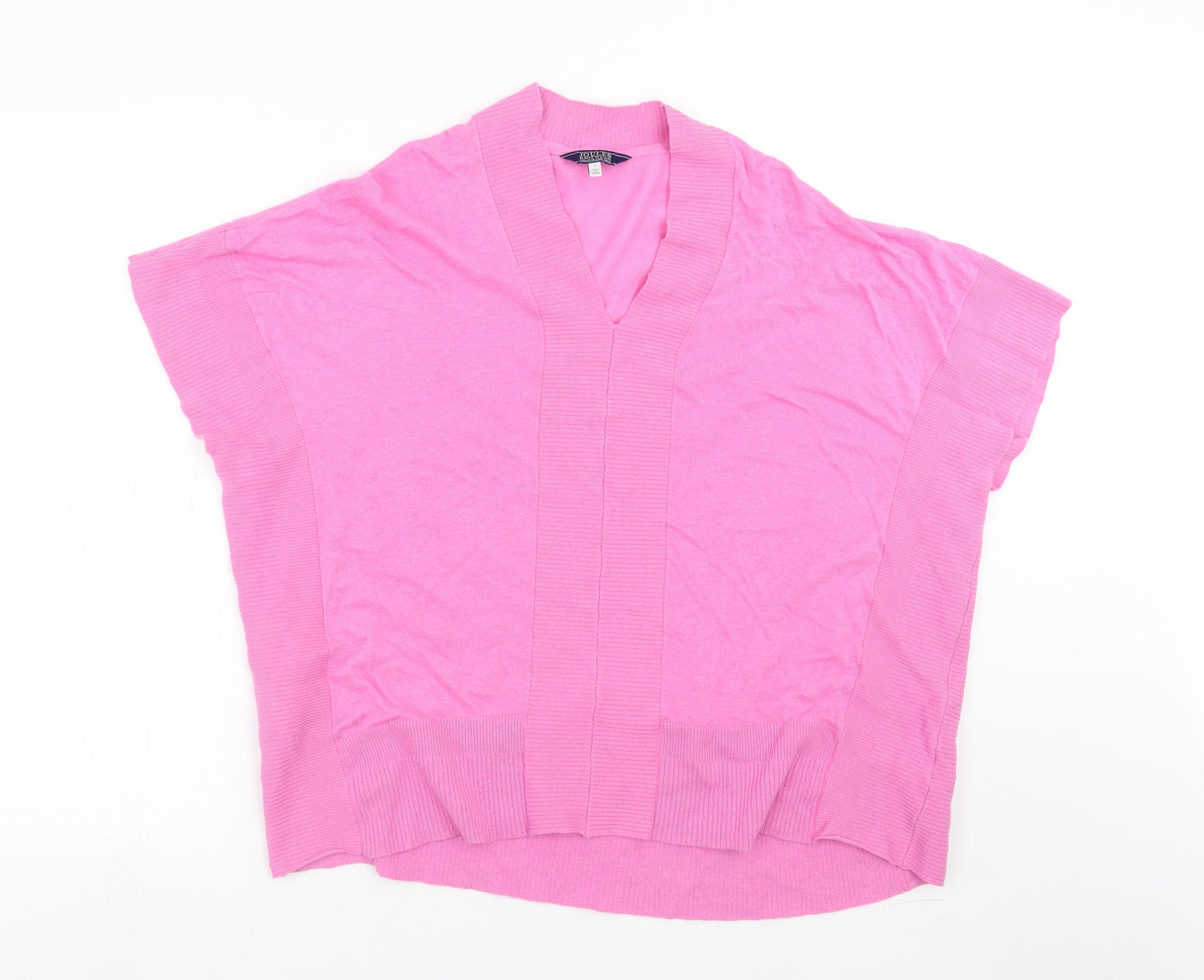 Joules Womens Pink  Knit Pullover Jumper Size S