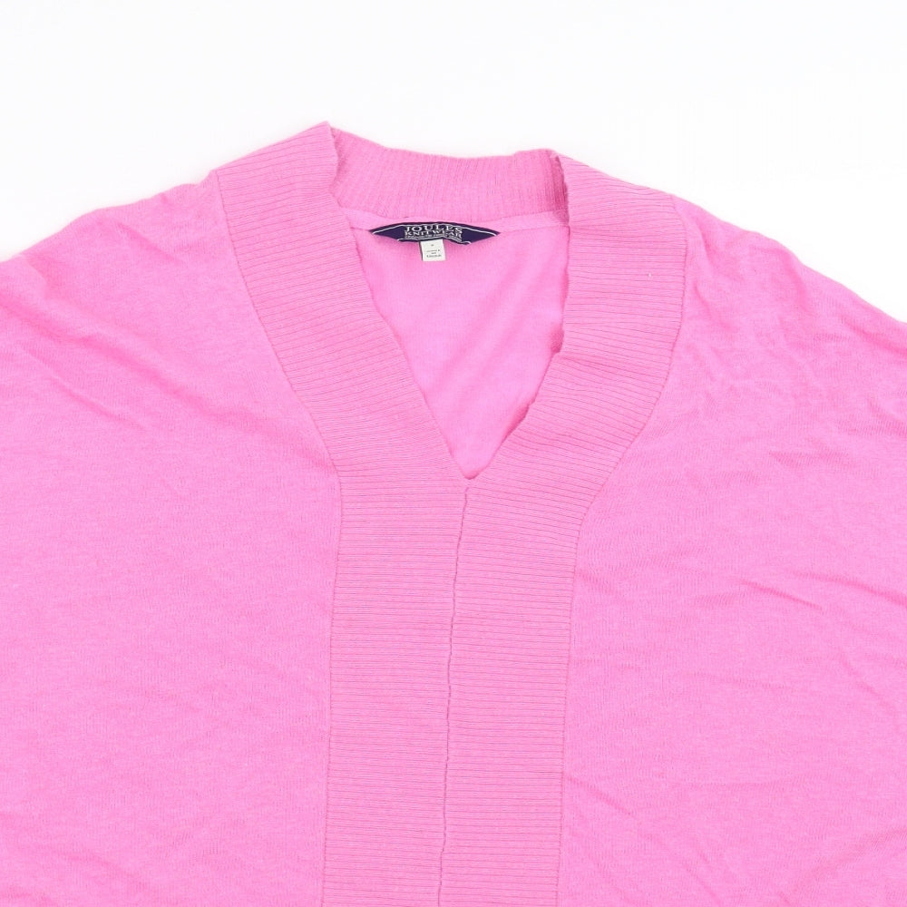 Joules Womens Pink  Knit Pullover Jumper Size S