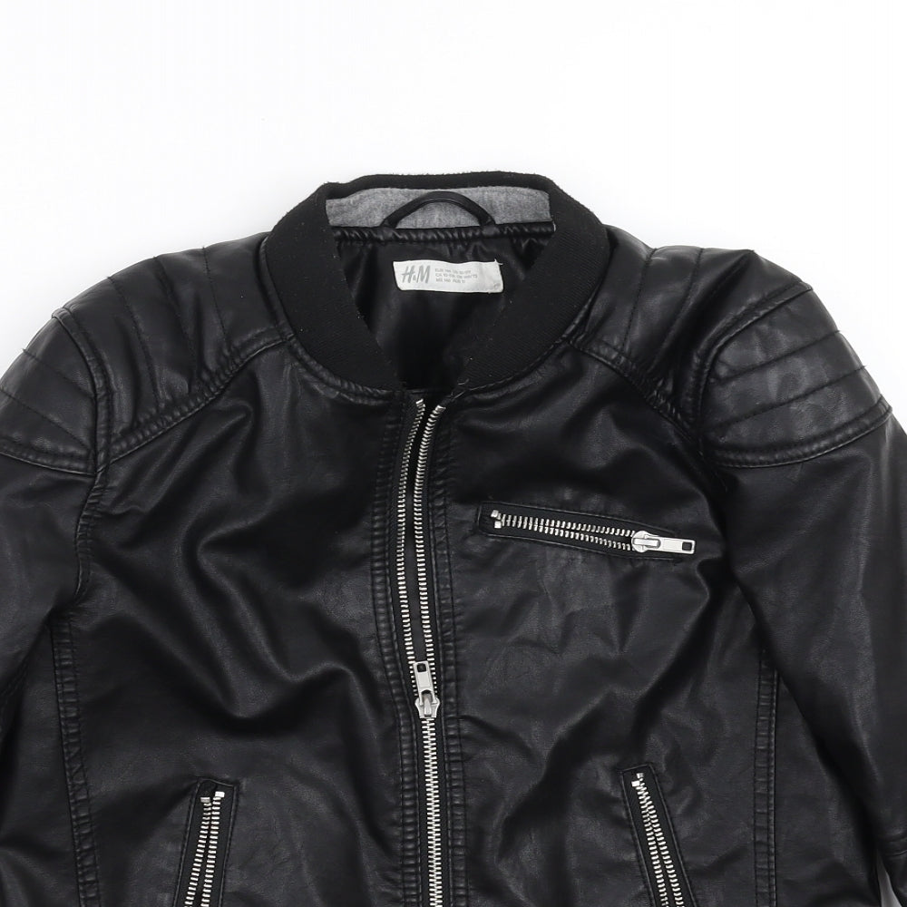 H&M Girls Black   Jacket  Size 10-11 Years