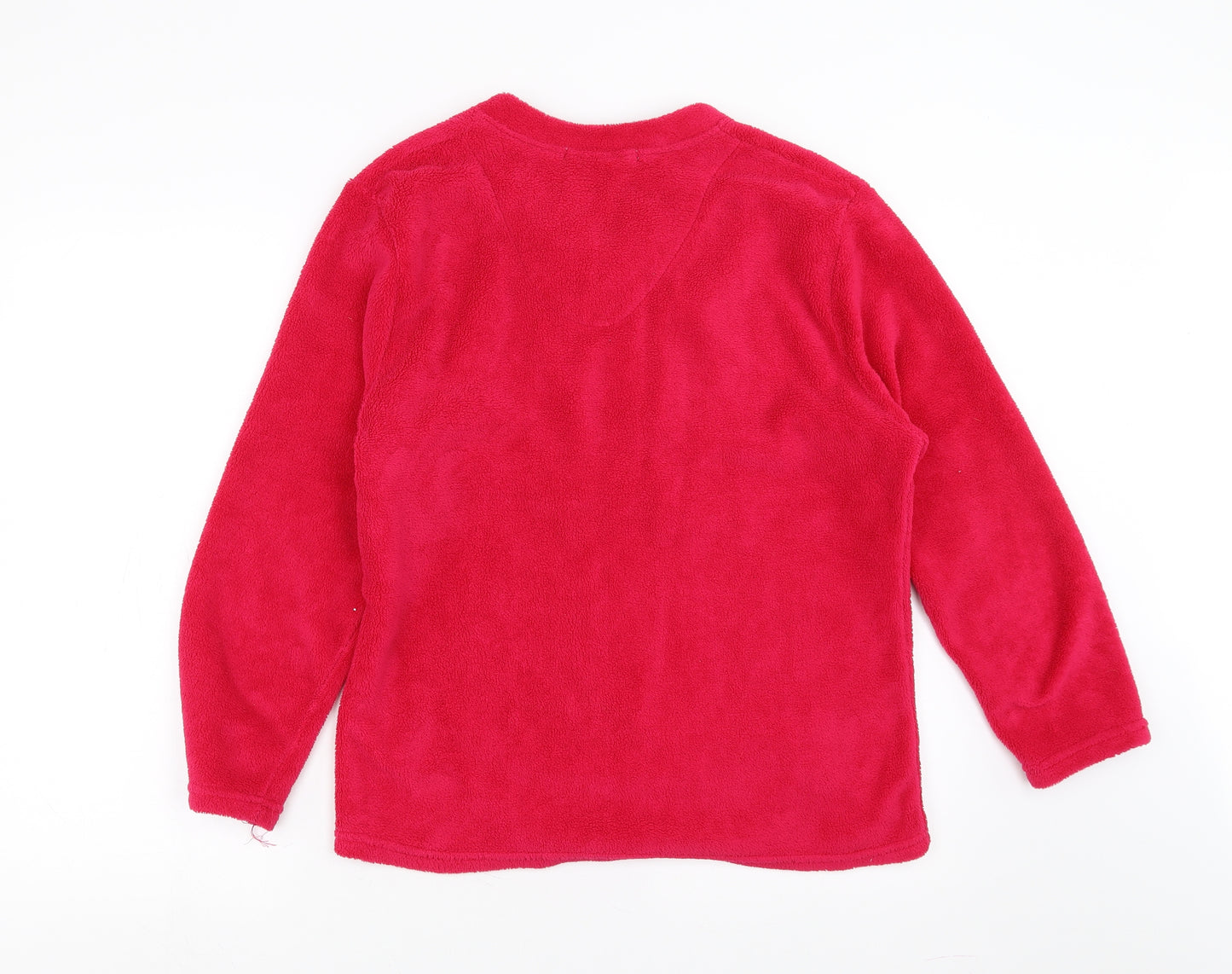 Cote de moi Womens Pink Solid Fleece Top Pyjama Top Size 16  - make my wish come true