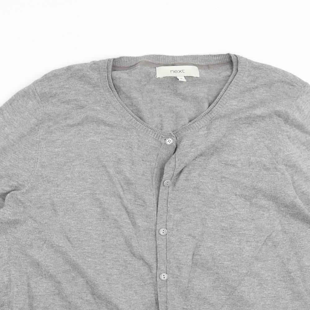 NEXT Womens Grey   Cardigan Jumper Size 16