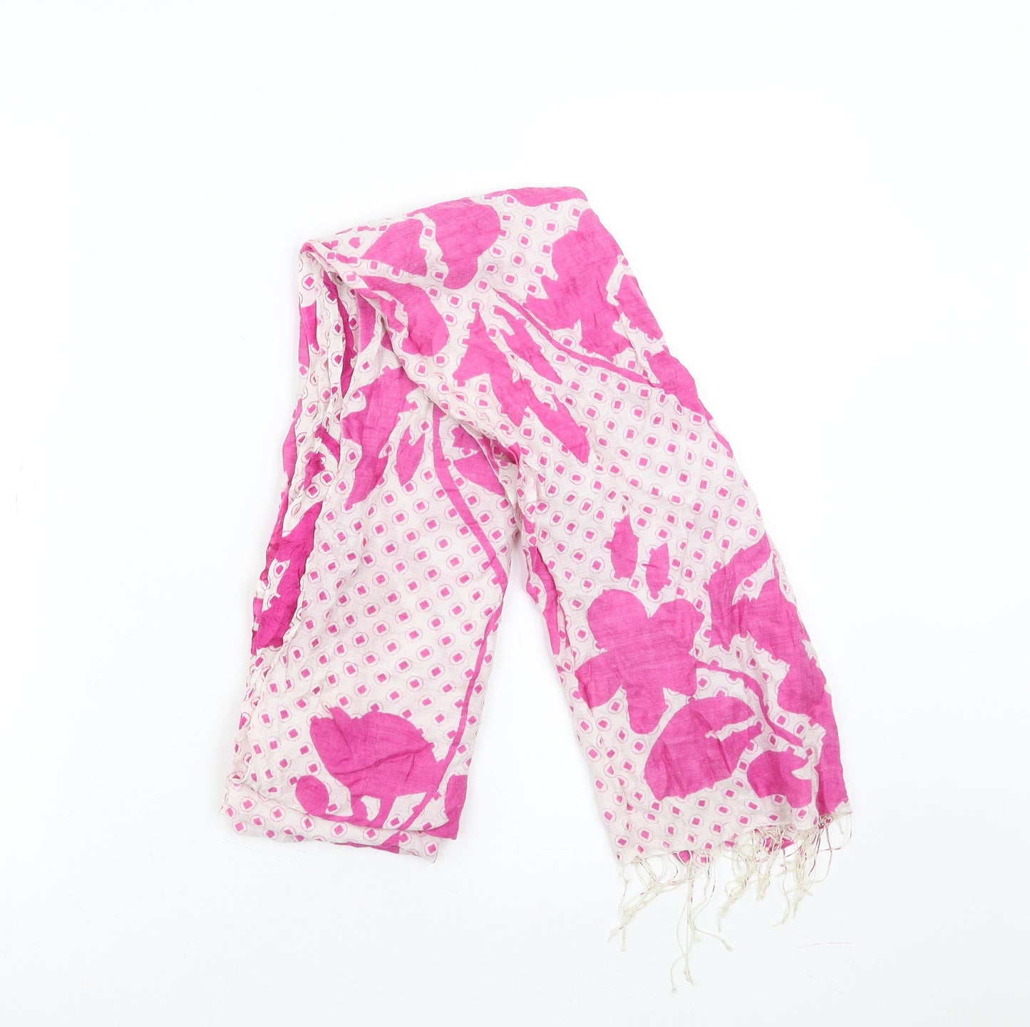 Preworn Womens Pink Geometric   Shawl/Wrap