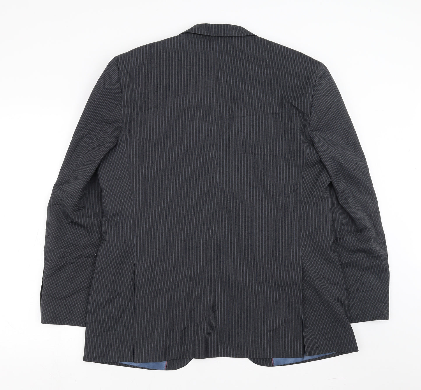 butler&webb Mens Blue Striped  Jacket Suit Jacket Size 42  - short length