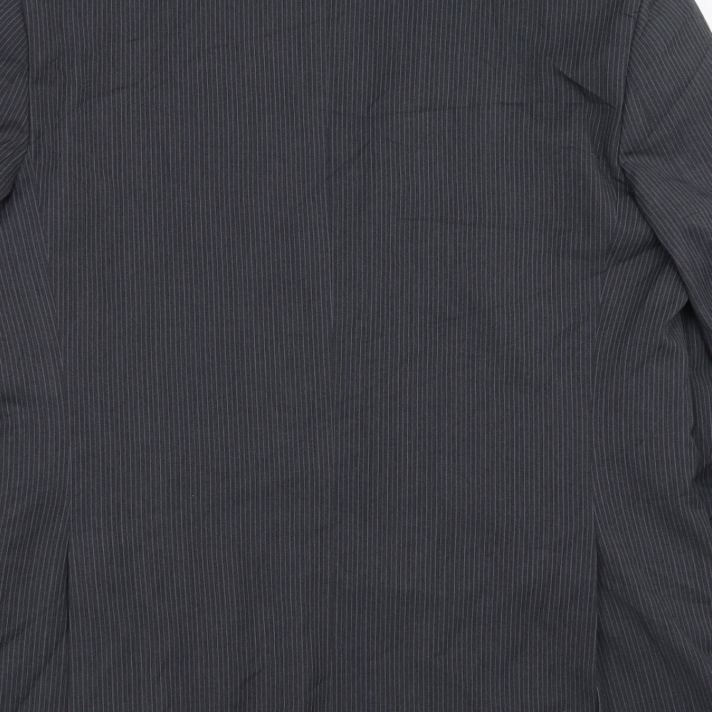 butler&webb Mens Blue Striped  Jacket Suit Jacket Size 42  - short length